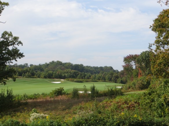 There is a natural flow to the design as you see off the tee box on the long par 4 17th.