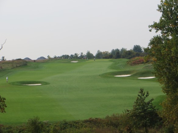 The uphill climb on the long 439 yard 3rd has plenty of obstacles to 