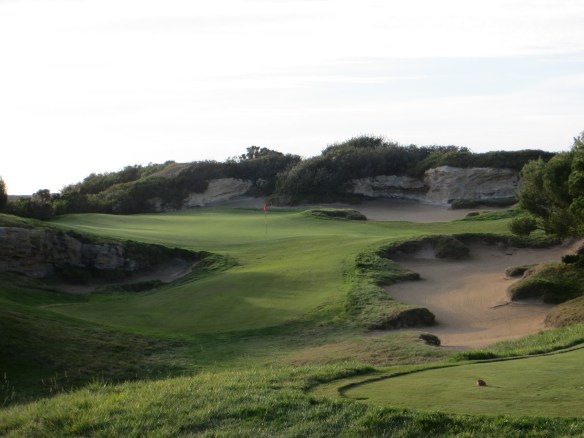 Elevation change is the least of your worries on the Par 3 12th.