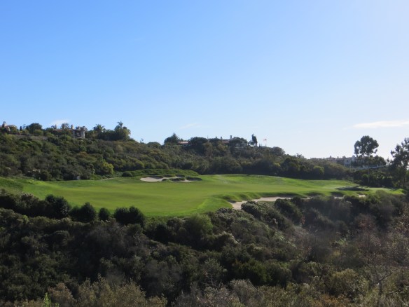 The full length of this hole on the 5th hangs precariously above the snake sanctuary.