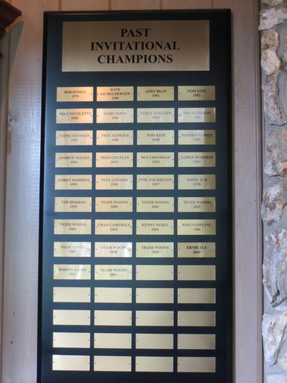 Past Champions Plaque