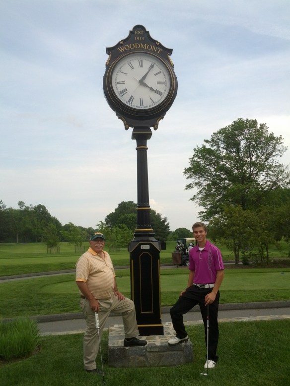 Tyler and Moe under the Woodmont Timex..rounds 34 and 35