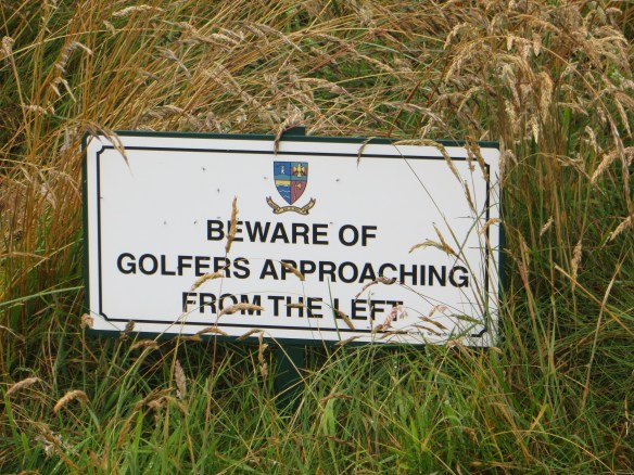 Beware Golfers Approaching