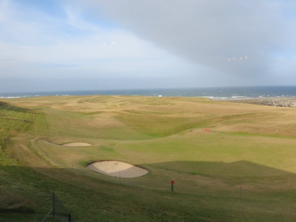 Sunset from the clubhouse gallery, a postcard moment.