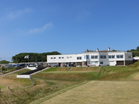 The clubhouse overlooks the links below.
