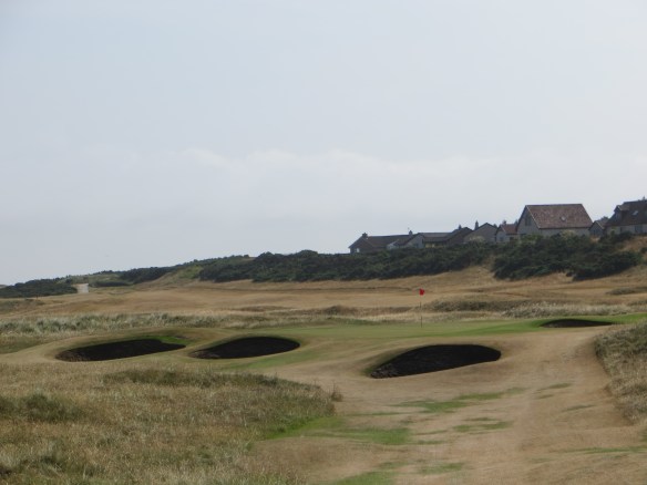 The Par 3 13th is about controlling your ball in the fierce cross winds.