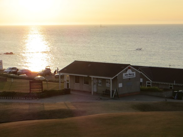 A beautiful sunset puts a perfect accent on the day.