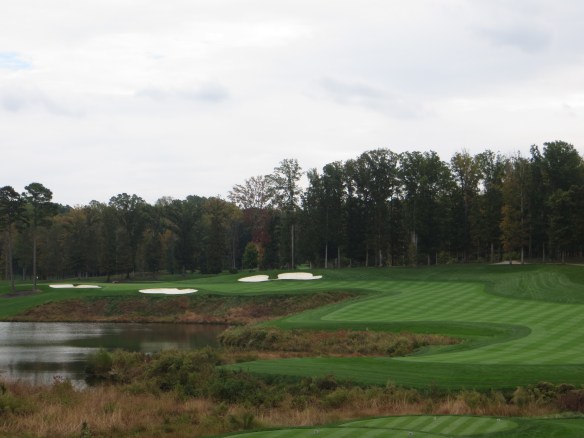 The visual majesty of the Par 4 16th will revisit you in bed at night.