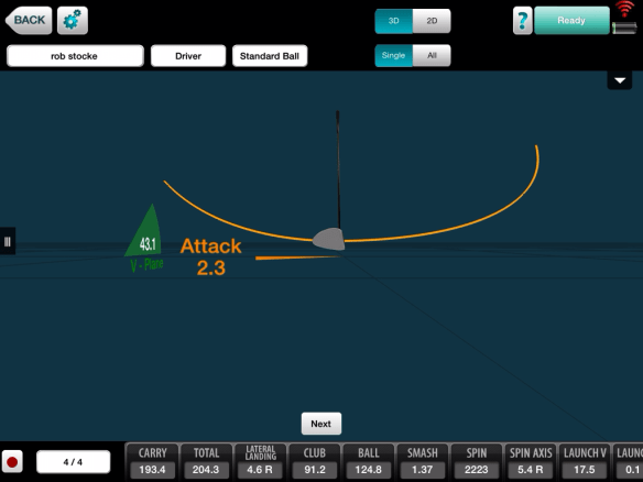 3-D depiction of your swing path confirms the teacher's diagnosis.