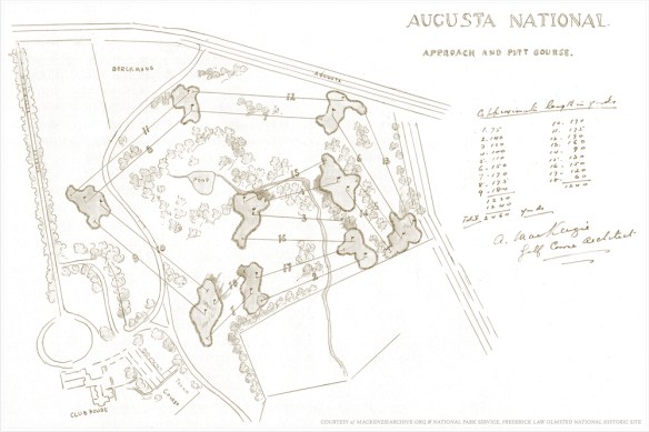 Proposed Augusta National Approach and Putt Course (courtesy of National Park Service)
