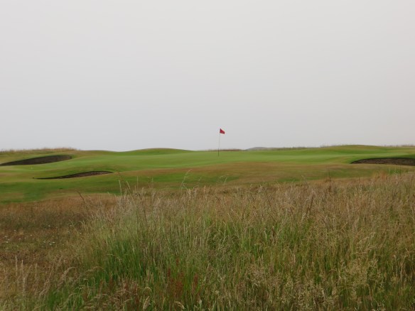 The back nine climbs to the plateau and gives wind a maximum chance to affect your game