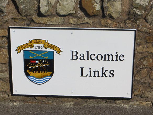 Balcomie Links Sign