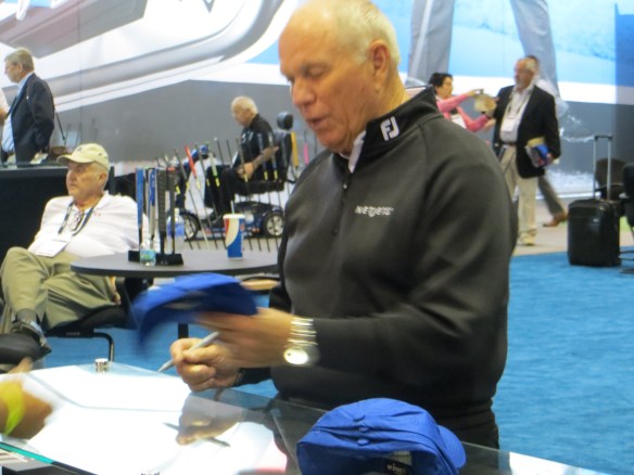Butch Harmon...the grand master of instruction...signing lids.
