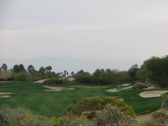 The inward nine begins with the same look....just more hills.