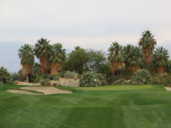 This would be very soothing if the carry wasn't over water, sand, and scrub into a very narrow green.