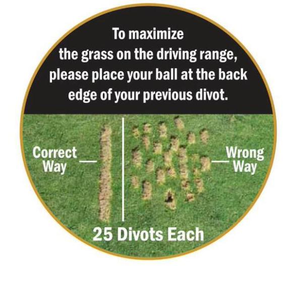 Proper Range Divots
