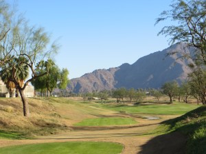 Last look from the 18th tee is soothing...three shots to the clubhouse