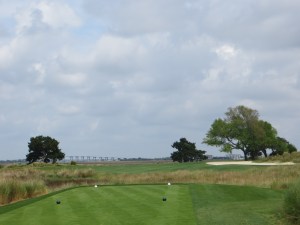 The shortish 14th is a technical challenge on the tee and the approach