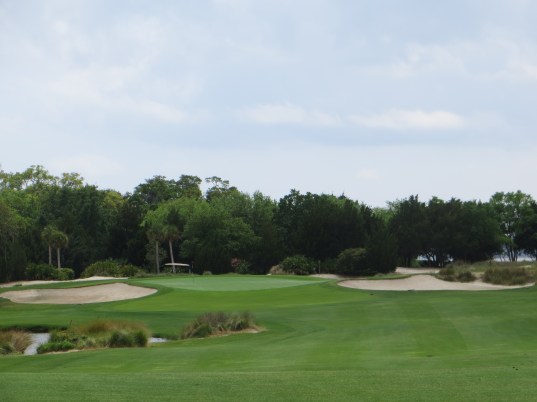 The finishing hole will capture your full attention from tee to the bottom of the tin