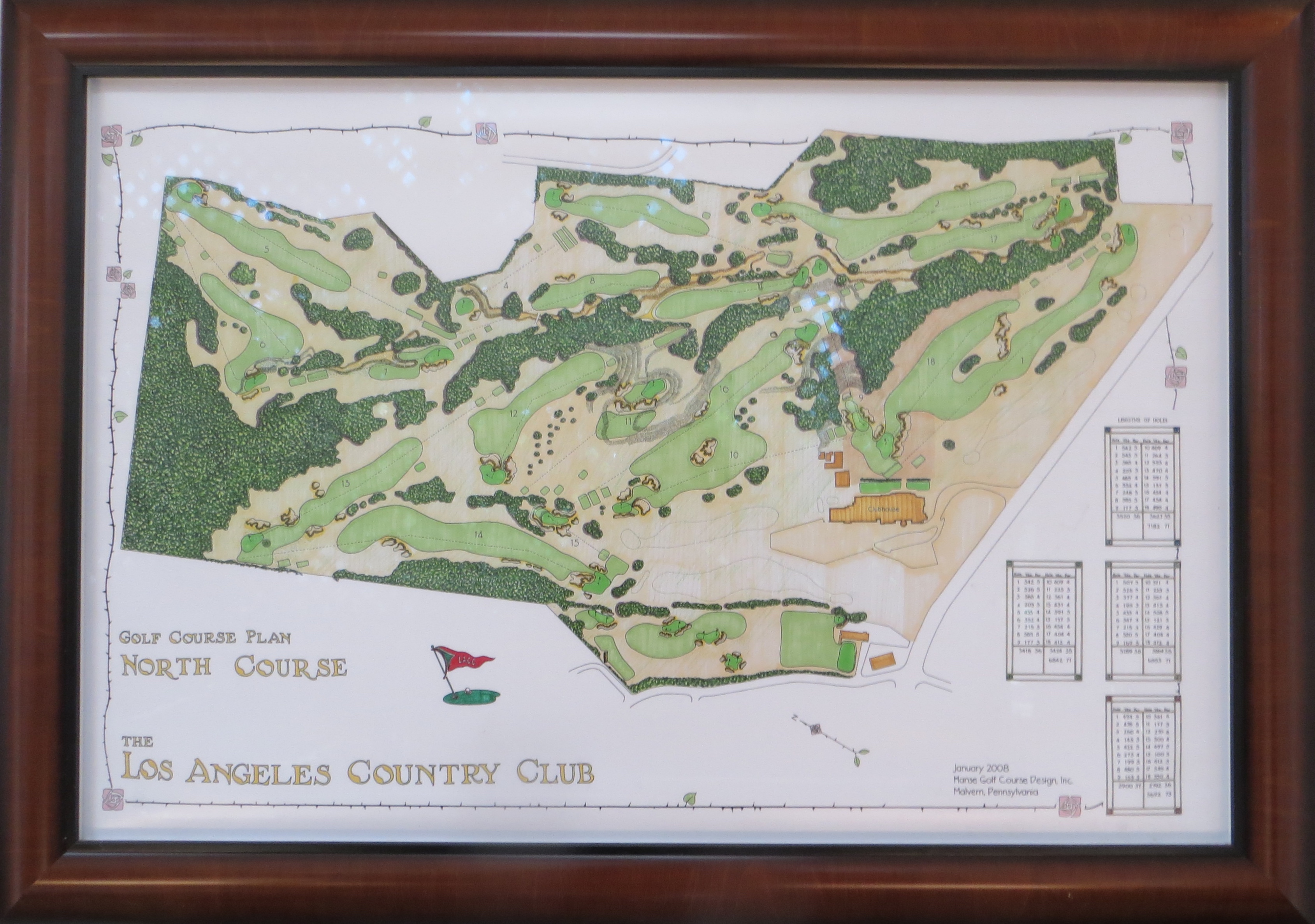Lacc Routing Map Los Angeles Country Club-North Course | moegolf