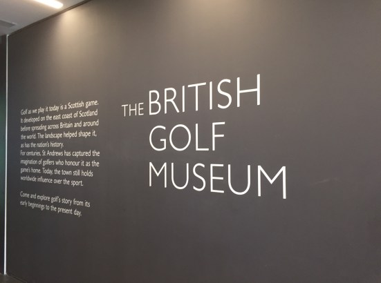 British Golf Museum Sign