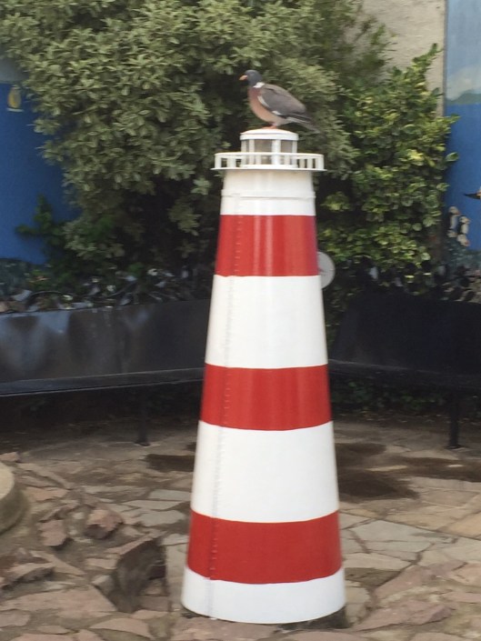 Lighthouse with bird