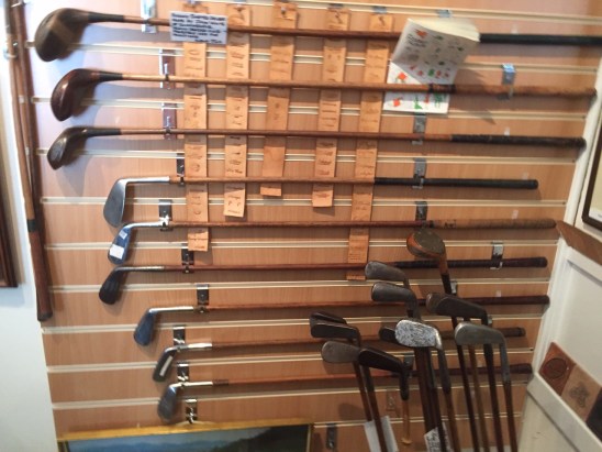 Wood shafted clubs