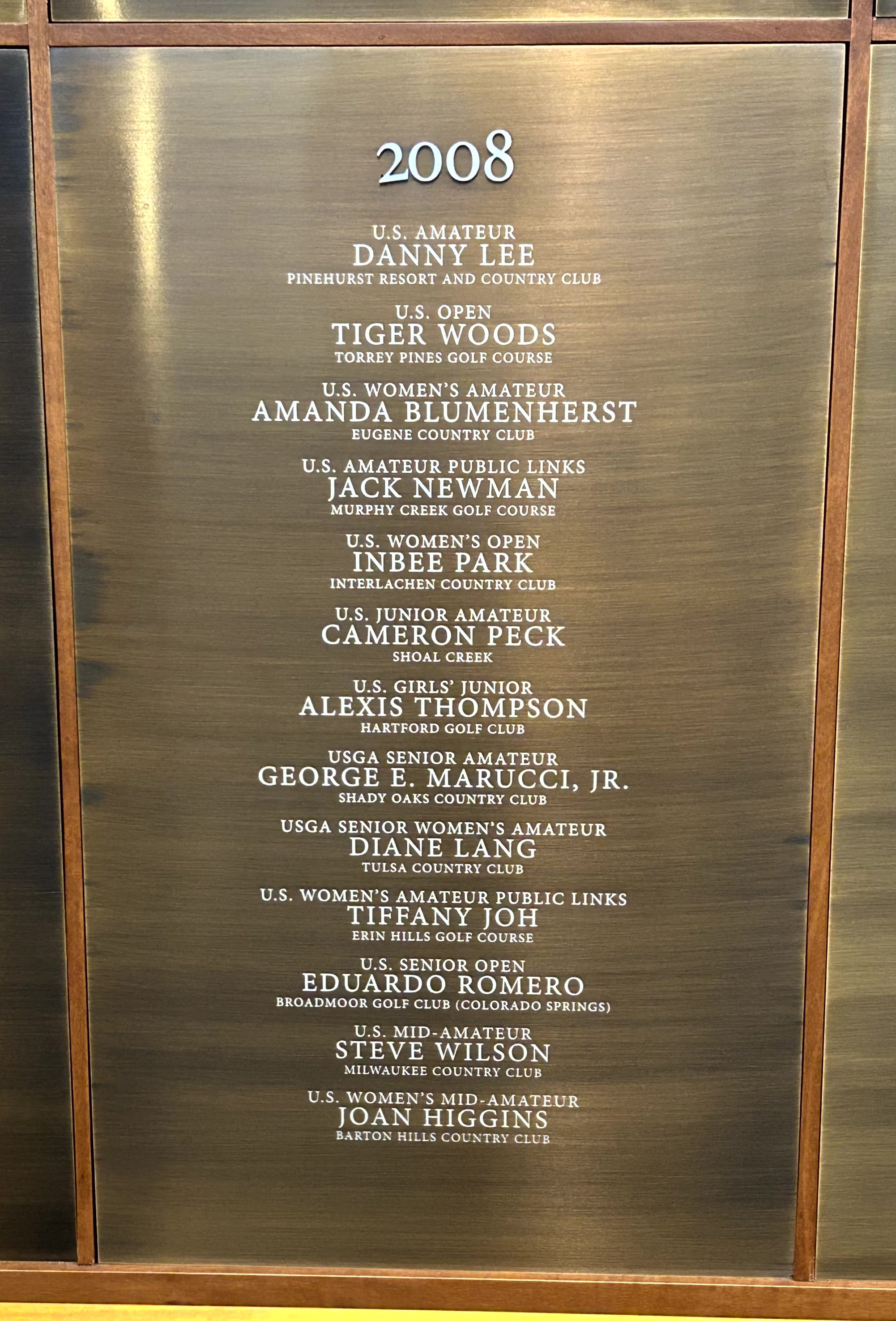 12 2008 USGA Champions