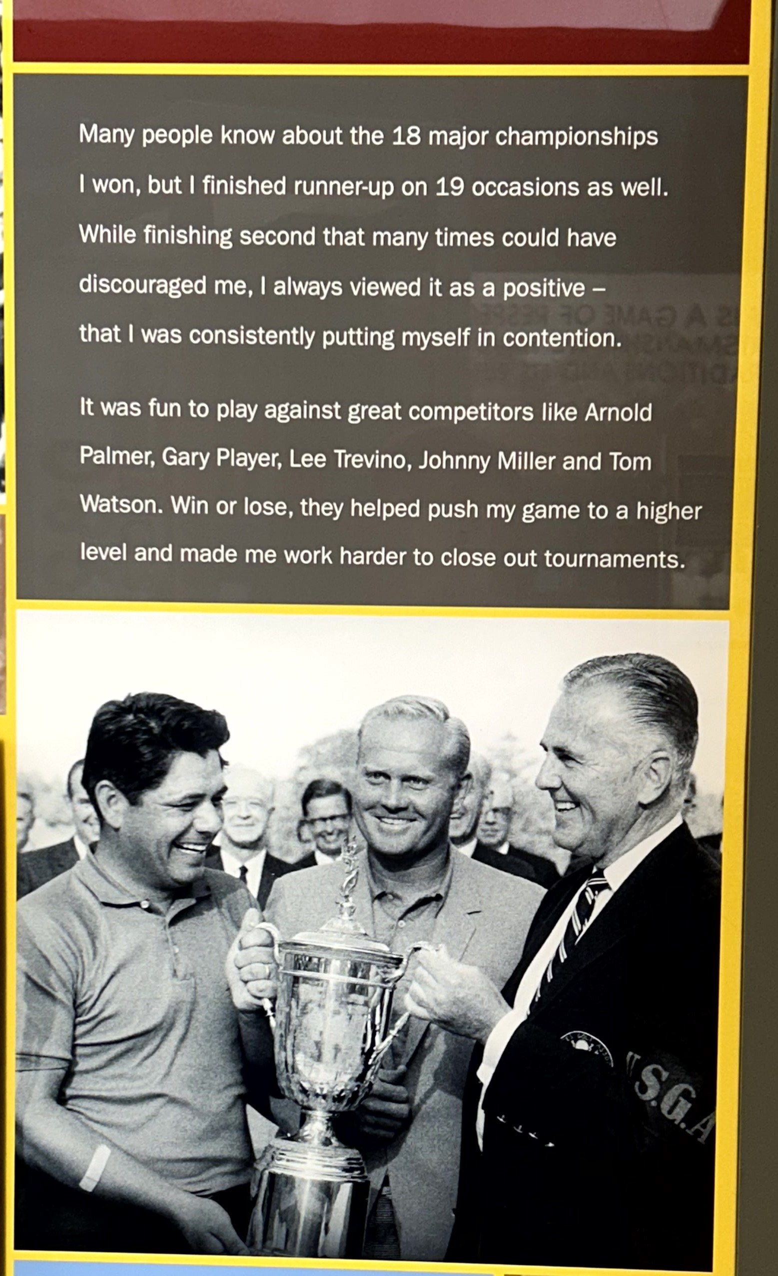 33 Jack Nicklaus Runner Ups